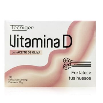 Tecnigen Vitamina D con Aceite Oliva 30 Capsulas Tecnigen Vitamina D con Aceite Oliva 30 Capsulas