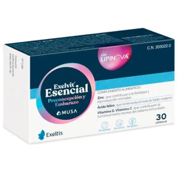 Musa Exelvit Esencial Preconcepcion y Embarazo 30Caps