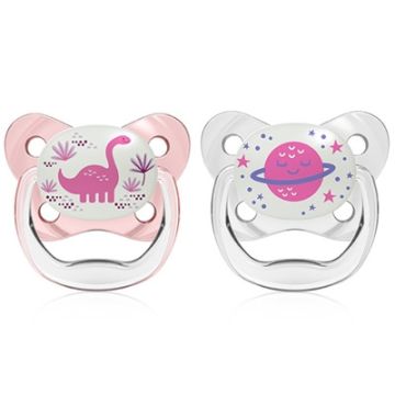 Dr Browns Prevent Chupete Silicona Nocturno Rosa 6-18m 2 Uds Dr Browns Prevent Chupete Silicona Nocturno Rosa 6-18m 2 Uds
