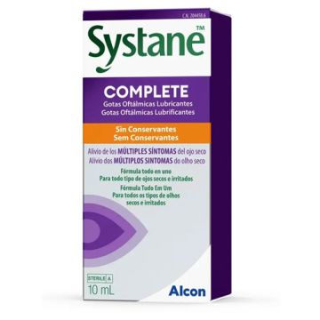 Systane Complete Gotas Oftalmicas Lubricantes Nueva Formula 10ml