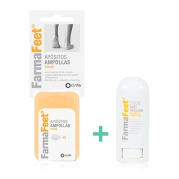 Farma Feet Apositos Ampollas Talon 5 Uds + Stick Antiapollas 8ml Farma Feet Apositos Ampollas Talon 5 Uds + Stick Antiapollas 8ml