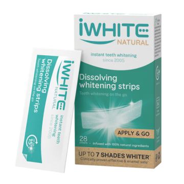 Iwhite Natural Tiras Blanqueadoras Disolubles 28Uds