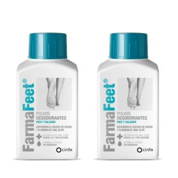 Farma Feet Polvos Desodorantes Pies y Calzado Duplo 2x75g Farma Feet Polvos Desodorantes Pies y Calzado Duplo 2x75g
