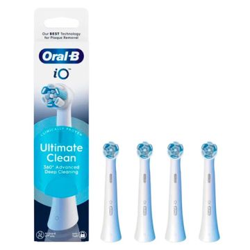 Oral-B iO Recambio Cepillo Electrico Ultimate Clean Blanco 4Uds