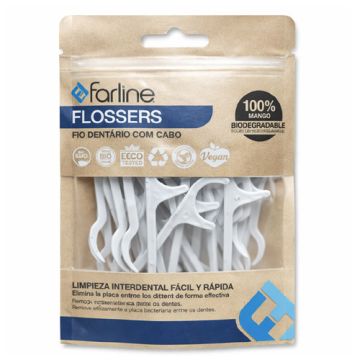 Farline Flossers Seda Dental Facil de Usar 30Uds