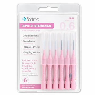 Farline Cepillo Interdental Nano 0,6mm 6Uds