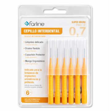 Farline Cepillo Interdental Super Micro 0,7mm 6Uds