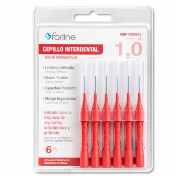 Farline Cepillo Interdental Mini Conical 1mm 6Uds