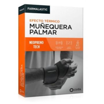 Farmalastic Muñequera Palmar Efecto Termico Neopreno Tech T-U Farmalastic Muñequera Palmar Efecto Termico Neopreno Tech T-U