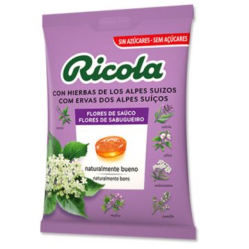 Ricola Caramelos Flores de Sauco sin Azucar Bolsa 70gr 