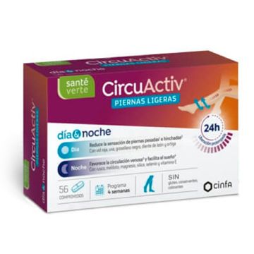 Sante Verte Circuactiv Piernas Ligeras Dia y Noche 56Comp
