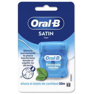 Oral-B Satin Tape Seda Dental Encerada Menta 50m