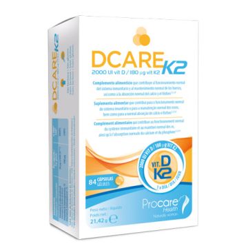 Dcare K2 2000ui Vit D 180ug Vit K2 84 Caps Dcare K2 2000ui Vit D 180ug Vit K2 84 Caps