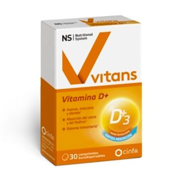 Nutritional System Vitans Vitamina D+ 30 Comp Bucodispensables Nutritional System Vitans Vitamina D+ 30 Comp Bucodispensables