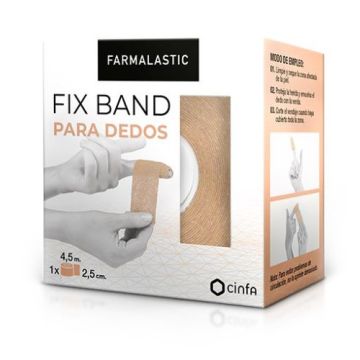 Farmalastic Fix Band Dedos Beige 2,5cmx4,5m