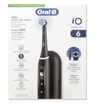 Oral-B iO6 Cepillo Dental Electrico Negro + 4 Recambios
