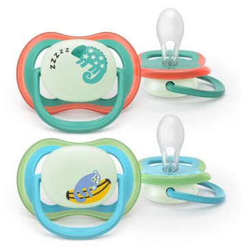 Avent Ultra Air Chupete Nocturno Decorado 6-18m 2Uds