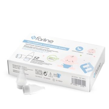Farline Bebe Recambios Aspirador Nasal 12Uds Farline Bebe Recambios Aspirador Nasal 12Uds