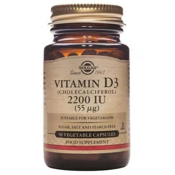 Solgar Vitamina D3 2200ui (55mcg) Colecal 50Caps Veg
