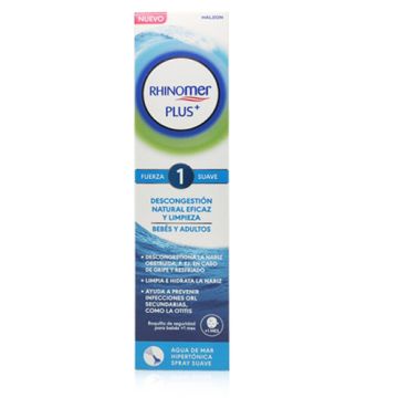 Rhinomer Plus+ Agua de Mar Hipertonica F1 Spray Suave 125ml