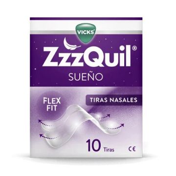 Vicks Zzzquil Sueño Tiras Nasales 10Uds