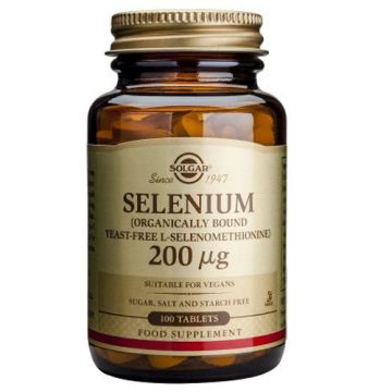 Solgar Selenio 200mg Sin Levadura 100Comp Solgar Selenio 200mg Sin Levadura 100Comp