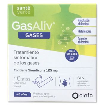 Sante Verte Gasaliv Gases Forte Simeticona 152mg 40 Sobres