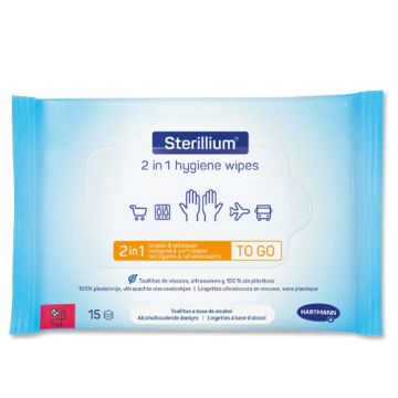 Hartmann Sterillium Toallitas 2en1 Limpiadoras hidratantes 15Uds 