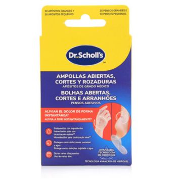 Scholls Apositos Heridas abiertas y Rozaduras 6Uds