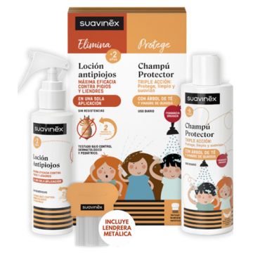 Suavinex Locion Antipiojos 125ml + Champu Protector 250ml