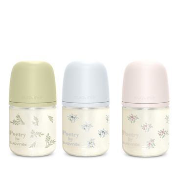 Suavinex Poetry Biberon Vidrio Flujo Lento 0m+ 120ml
