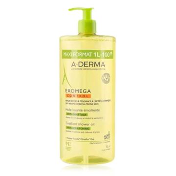 Aderma Exomega Control Aceite Limpiador Emoliente 1L