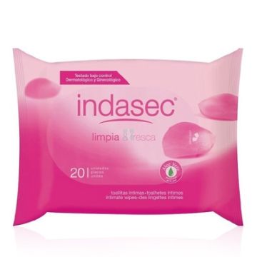 Indasec Toallitas Higiene Intima 20uds