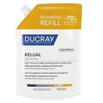 Ducray Kelual Squanorm Champu Caspa Seca Recarga 400ml