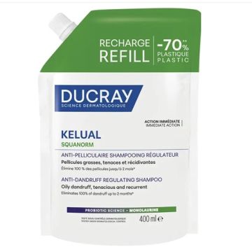 Ducray Kelual Squanorm Champu Caspa Grasa Recarga 400ml