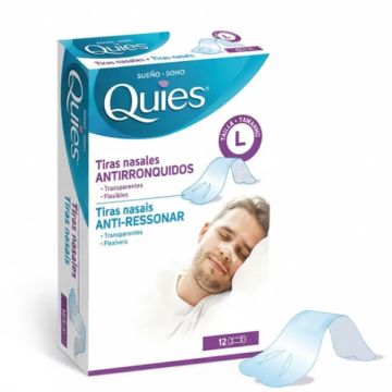 Quies Tiras Nasales Antirronquidos 12Uds