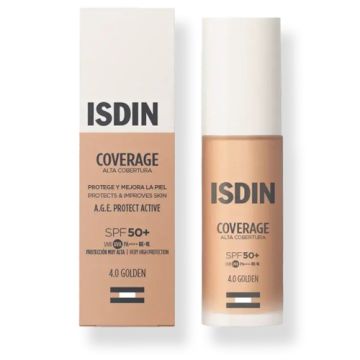 Isdin Coverage Maquillaje Spf50+ Color 4.0 Golden 30gr