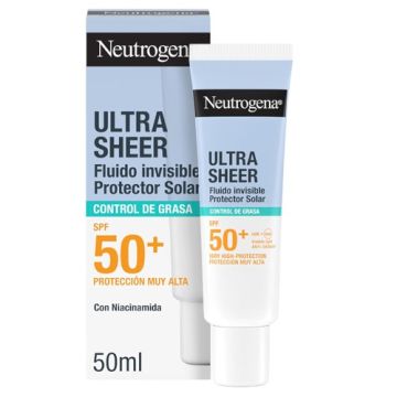 Neutrogena Ultra Sheer Fluido Invisible Control Grasa Spf50+ 50ml