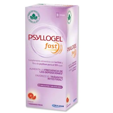 Psyllogel Fast Sabor Naranja Roja 10 Sticks