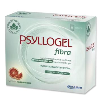 Psyllogel Fibra Sabor Naranja Roja 20 Sobres