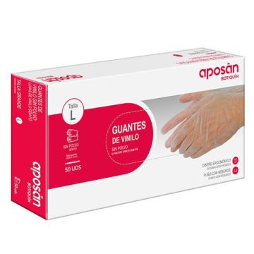 Aposan Botiquin Guantes de Vinilo Talla L 50Uds Aposan Botiquin Guantes de Vinilo Talla L 50Uds