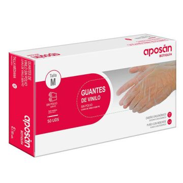 Aposan Botiquin Guantes de Vinilo Talla M 50Uds Aposan Botiquin Guantes de Vinilo Talla M 50Uds