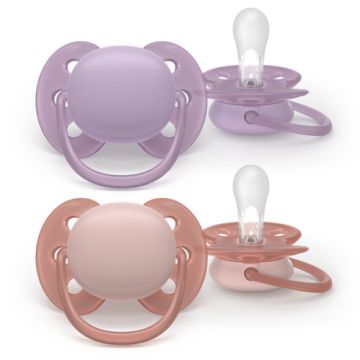 Avent Ultra Soft Chupete Ortodoncia Rosa 6-18m 2Uds