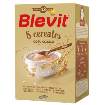 Blevit 8 Cereales con Cacao 500gr Blevit 8 Cereales con Cacao 500gr