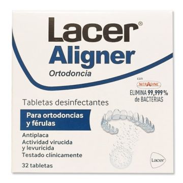 Lacer Aligner Ortodoncia Tabletas Desinfectantes 32Uds