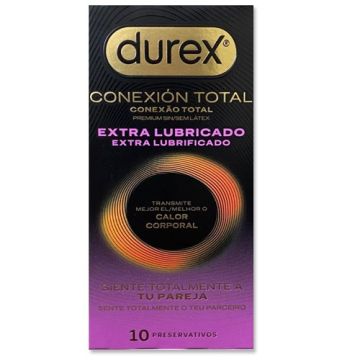 Durex Preservativo Conexion Total Extra Lubricado 10Uds