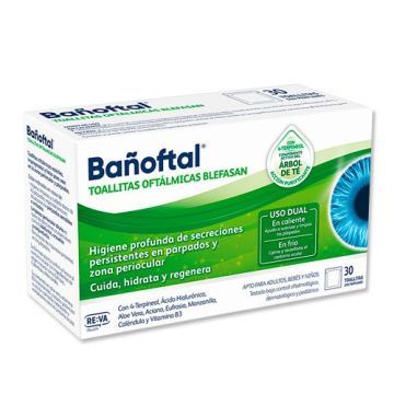 Bañoftal Toallitas Oftalmicas Blefasan 30Uds
