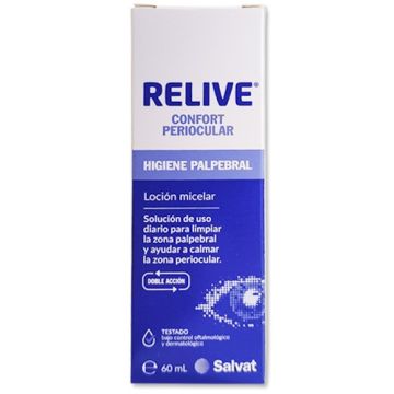 Relive Confort Periocular Higiene Palpebral locion Micelar 60ml