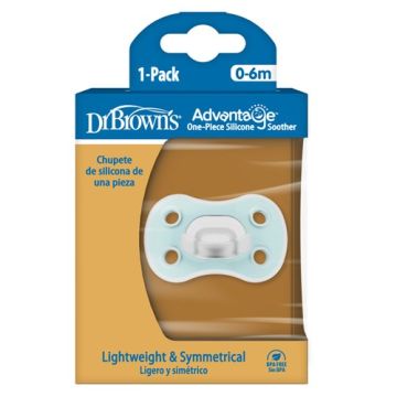 Dr Browns Advantage Chupete Silicona Azul 0-6m