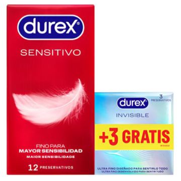 Durex Preservativo Sensitivo Suave 12Uds